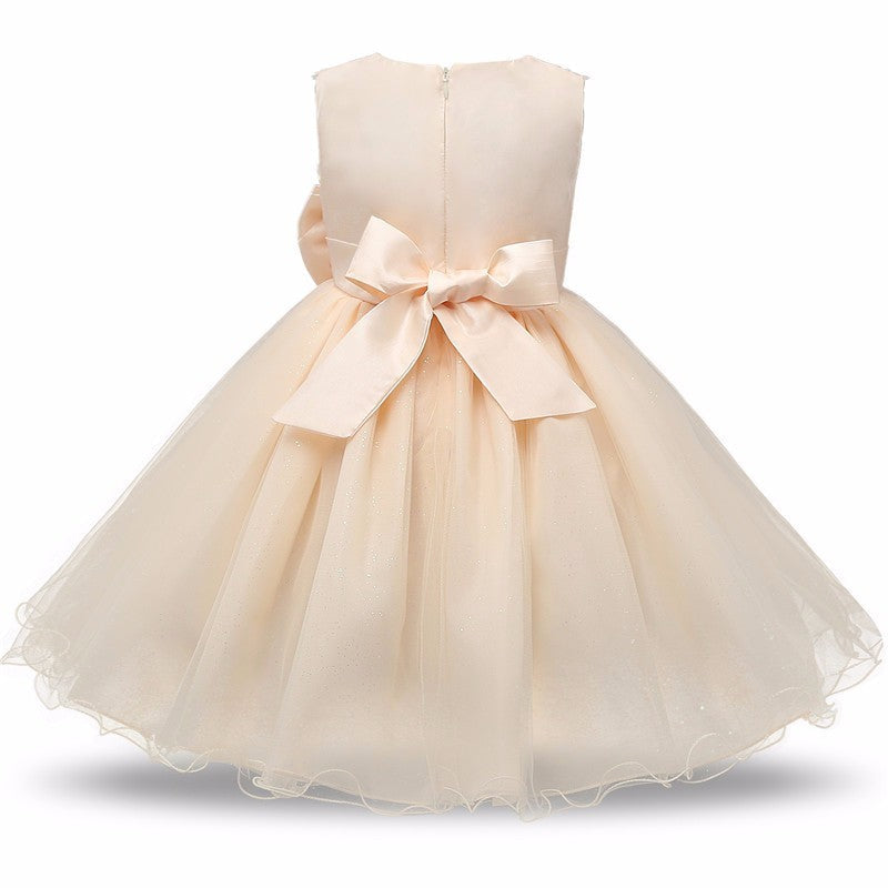 Vestido Princesa Tutú Niñas - Vestido Fiesta Boda Cumpleaños - Huellitas de Vida