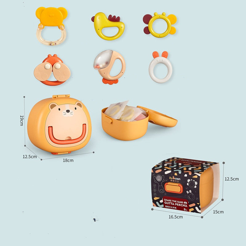 Set Sonajeros Recién Nacidos - Caja Regalo Juguetes Bebé - Huellitas de Vida