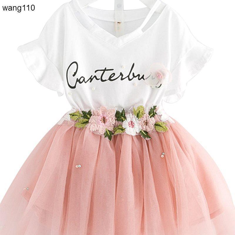 Conjunto Verano Niñas - Camiseta y Pantalón Cómodo 2 Piezas - Huellitas de Vida