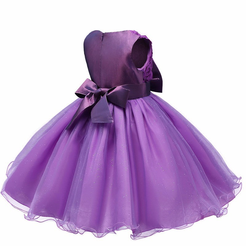 Vestido Princesa Tutú Niñas - Vestido Fiesta Boda Cumpleaños - Huellitas de Vida