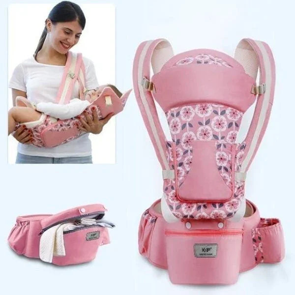 Portabebé Multifuncional Ergonómico - Cinturón de Cadera Cómodo - Huellitas de Vida