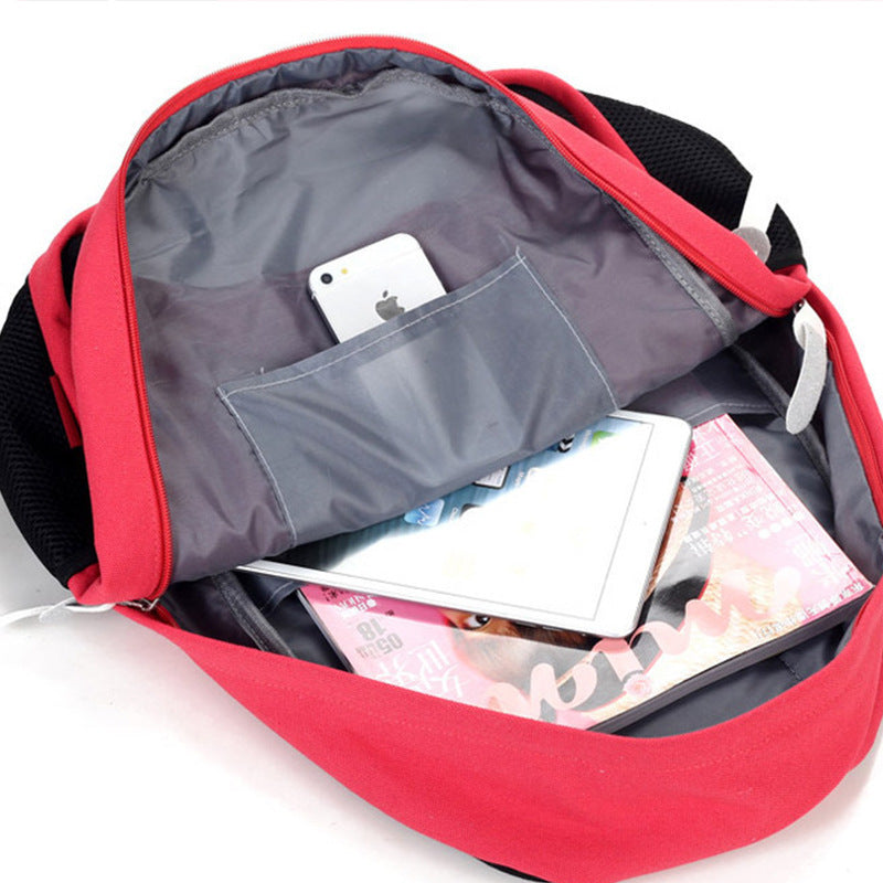 Mochila Escolar de Lona Vuelta al Cole - Resistente y Práctica para Estudiantes - Huellitas de Vida