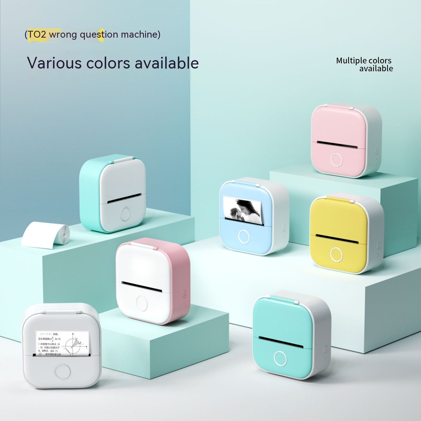 Impresora Térmica Portátil Mini - Impresora Etiquetas Bluetooth Estudiantes - Huellitas de Vida