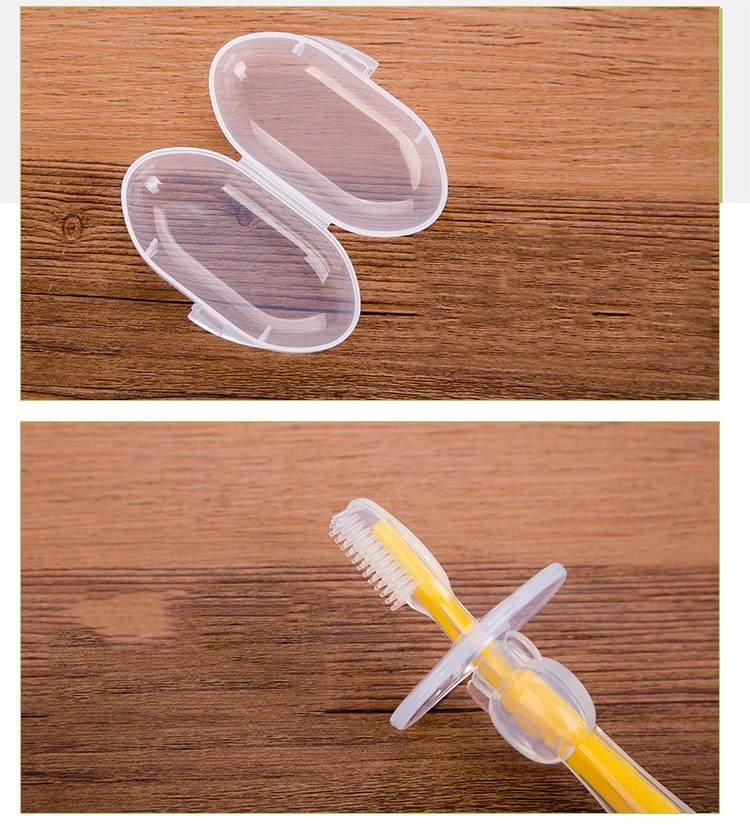 Cepillo Dientes Silicona Bebé - Mordedor Entrenamiento Dental - Huellitas de Vida