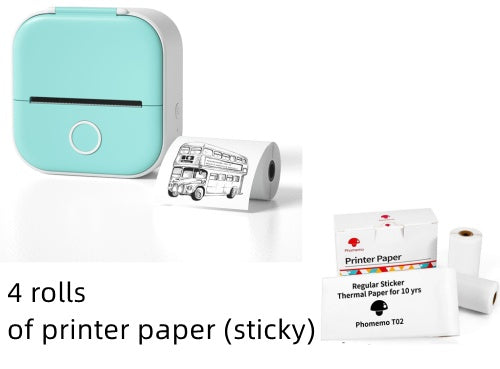 Impresora Térmica Portátil Mini - Impresora Etiquetas Bluetooth Estudiantes - Huellitas de Vida