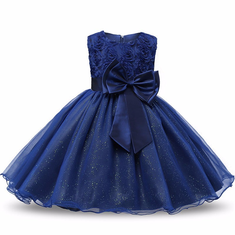 Vestido Princesa Tutú Niñas - Vestido Fiesta Boda Cumpleaños - Huellitas de Vida