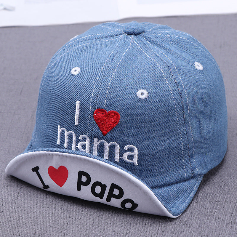 Sombrero Sol Bebé Bordado - Gorro Protección Solar Infantil Love - Huellitas de Vida