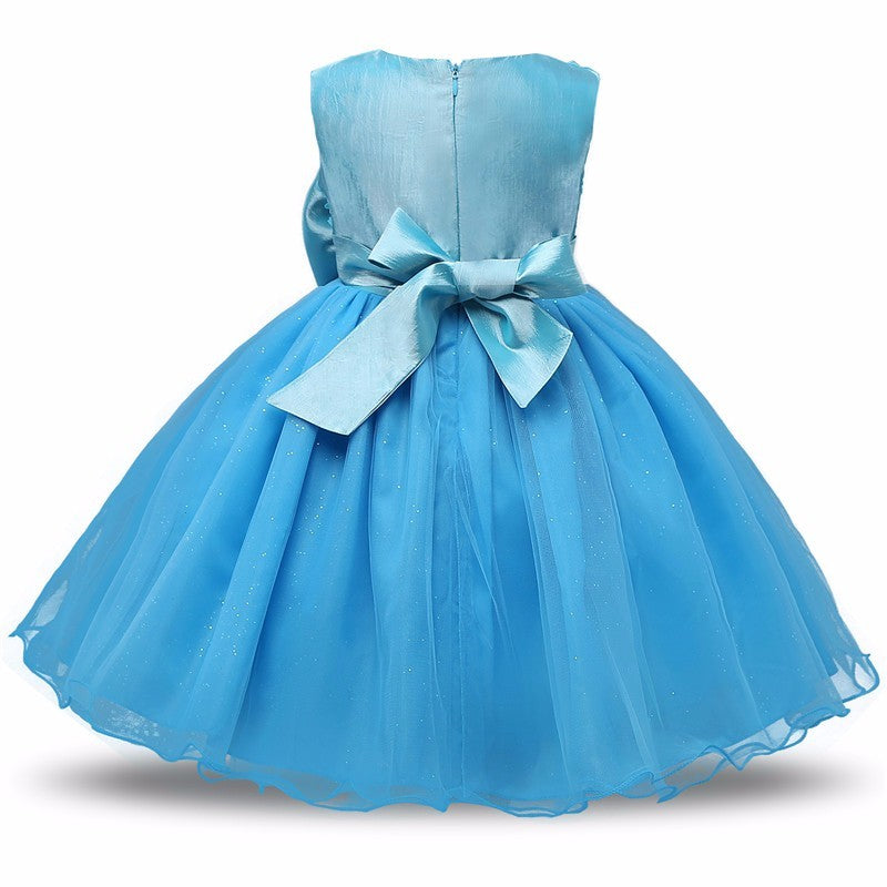 Vestido Princesa Tutú Niñas - Vestido Fiesta Boda Cumpleaños - Huellitas de Vida