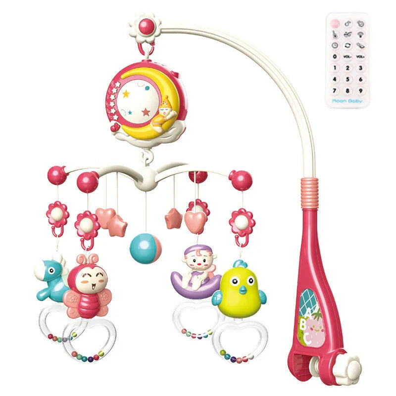 Móvil Musical para Cuna con Proyección – Juguete Estimulante para Bebés - Huellitas de Vida