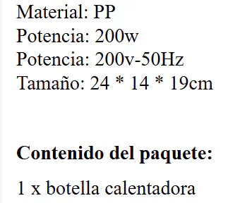 Biberón Inteligente con Calentamiento Automático - Termostato Integrado - Huellitas de Vida