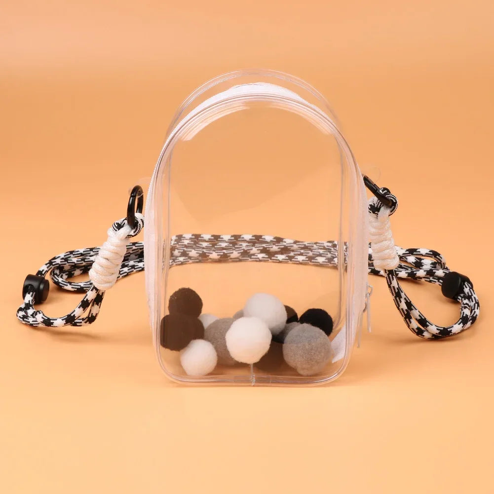Funda Protectora para Labubu 15cm - PVC Antipolvo Sitting Party - Huellitas de Vida