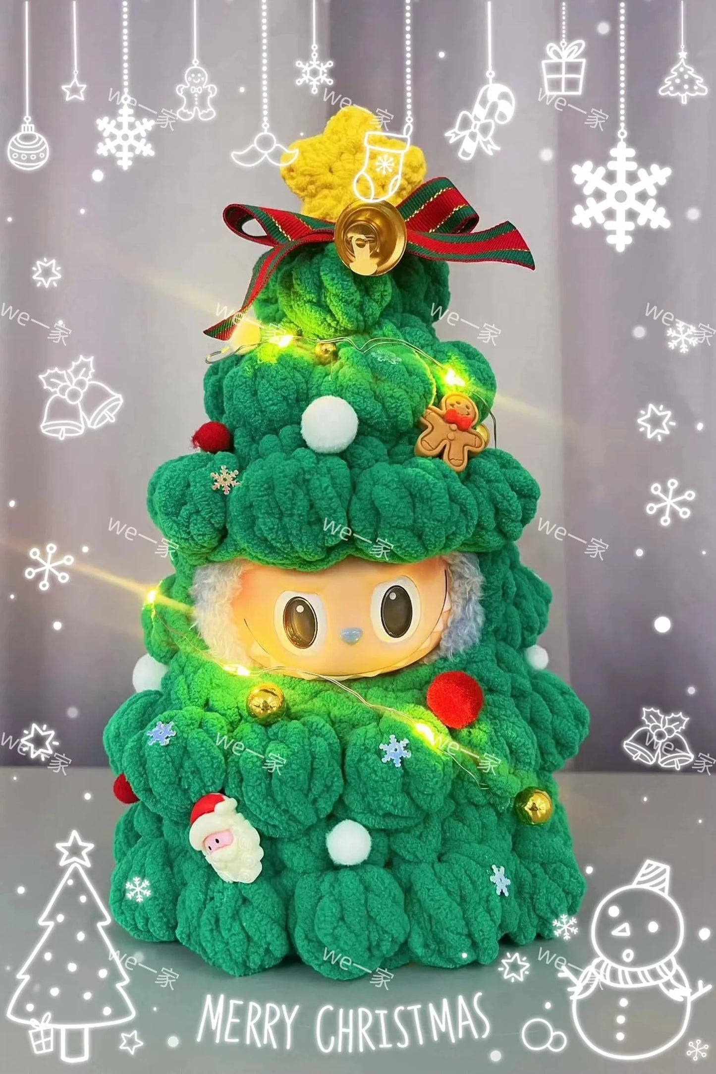 Set de Ropa Navidad Labubu Edición Limitada - Christmas Tree Cute Gift - Huellitas de Vida