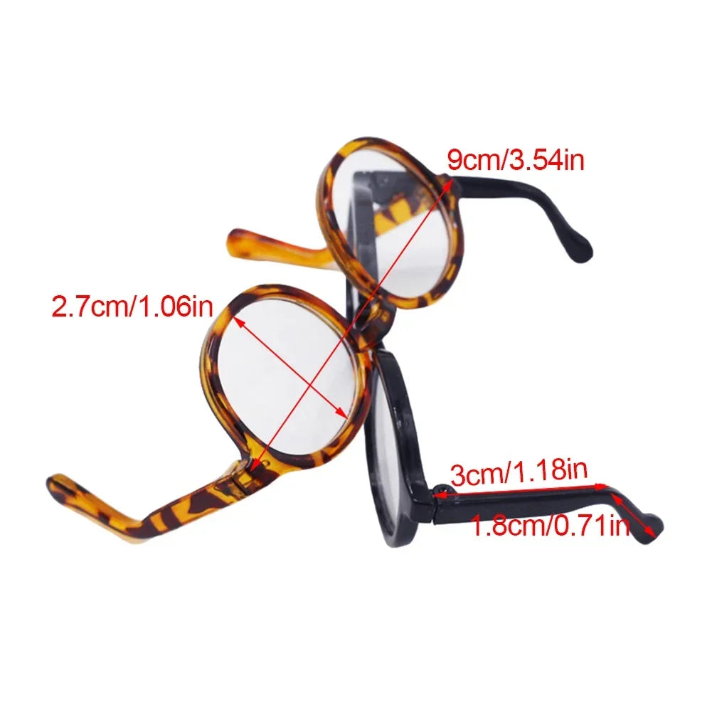Gafas Transparentes para Labubu 6.5cm - BJD Plástico Sunglasses Universal - Huellitas de Vida