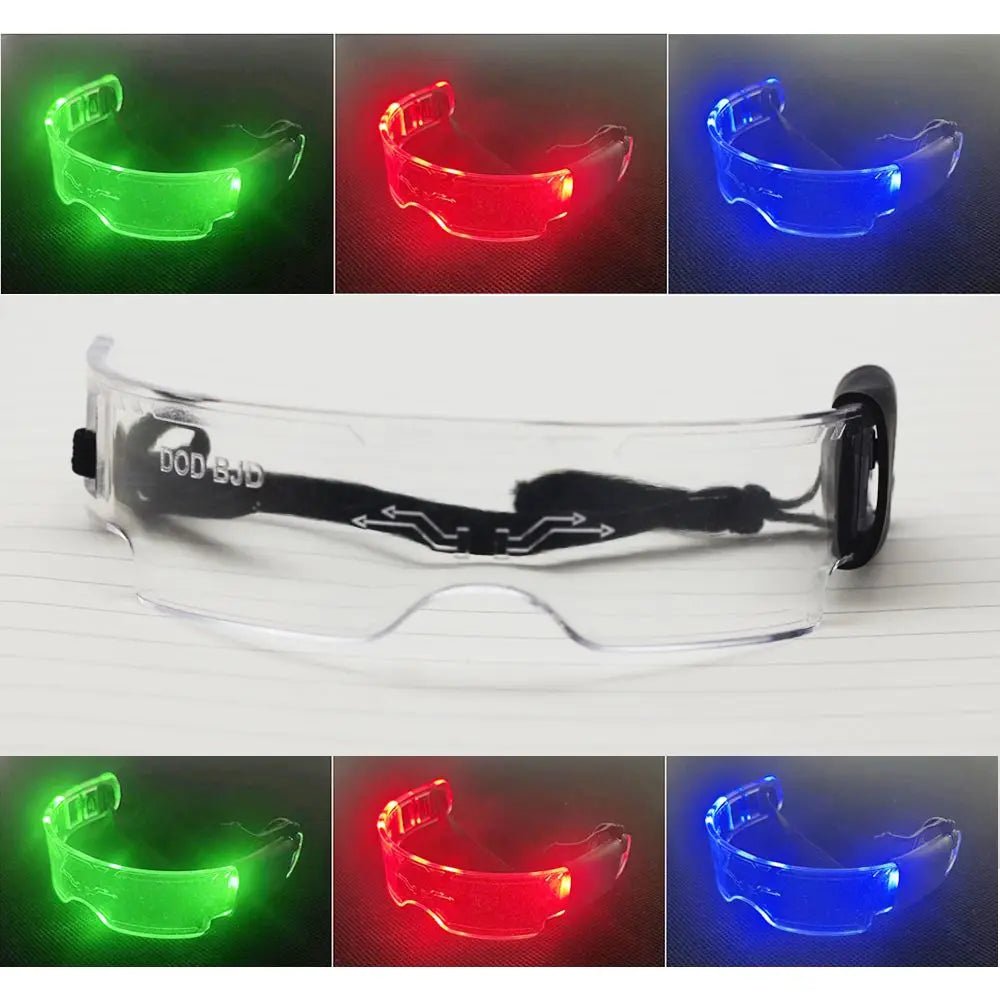 Gafas LED Punk para Labubu - 3 Colores Luminosas Tecnología Futura - Huellitas de Vida