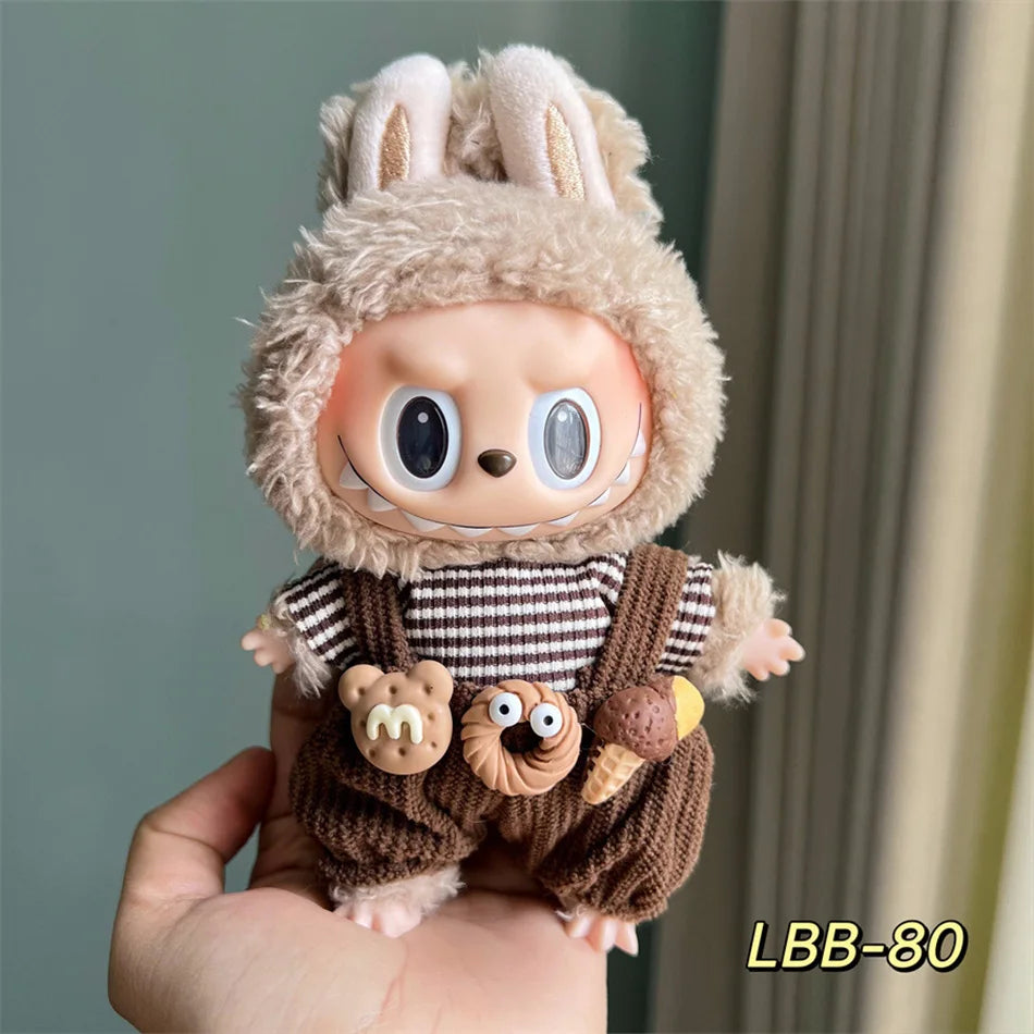 Set de Ropa para Muñeca Labubu 17cm - DIY Accesorios con Sombrero y Zapatos - Huellitas de Vida