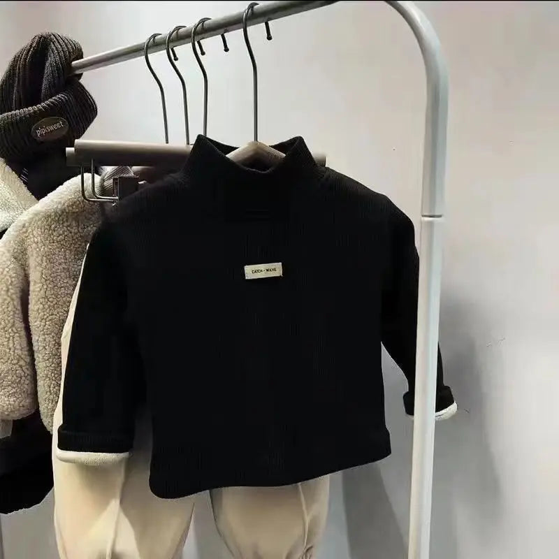 Jersey Cuello Alto Niños Otoño Invierno - Camiseta Manga Larga Bebé Unisex