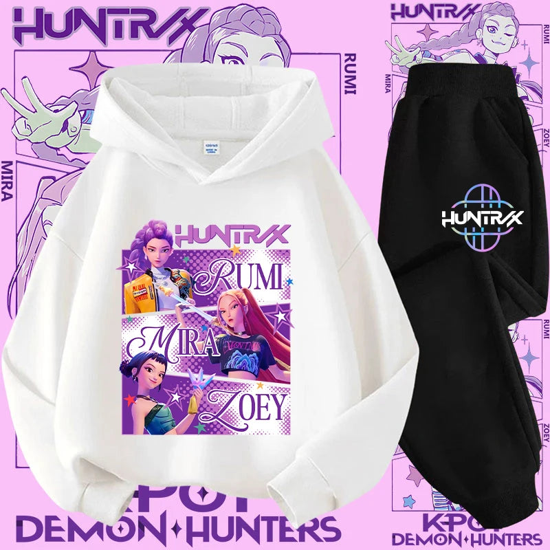 Conjunto Sudadera Niños K-pop - Sudadera y Pantalón 2 Piezas Estampado