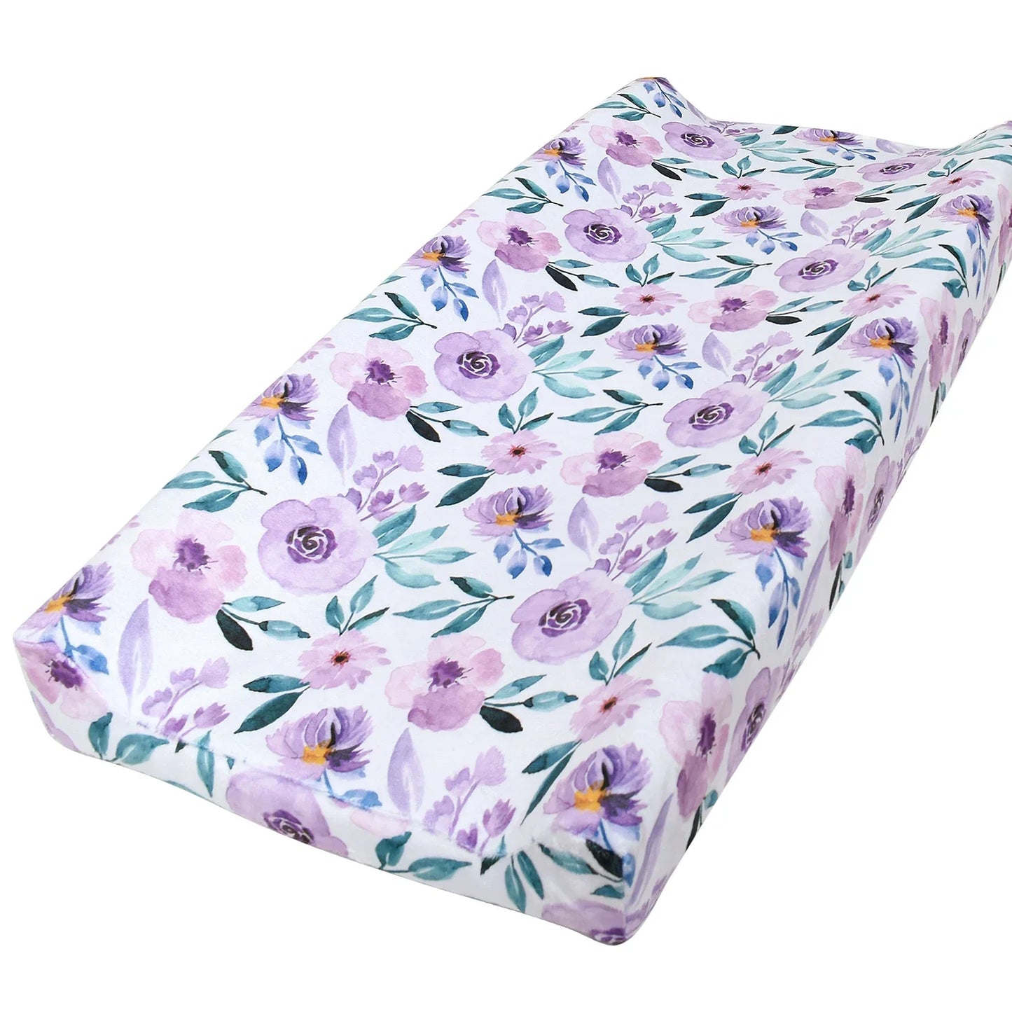 Funda Cambiador Bebé Reutilizable - Sábana Suave Material Minky Transpirable Diseño Impreso - Huellitas de Vida