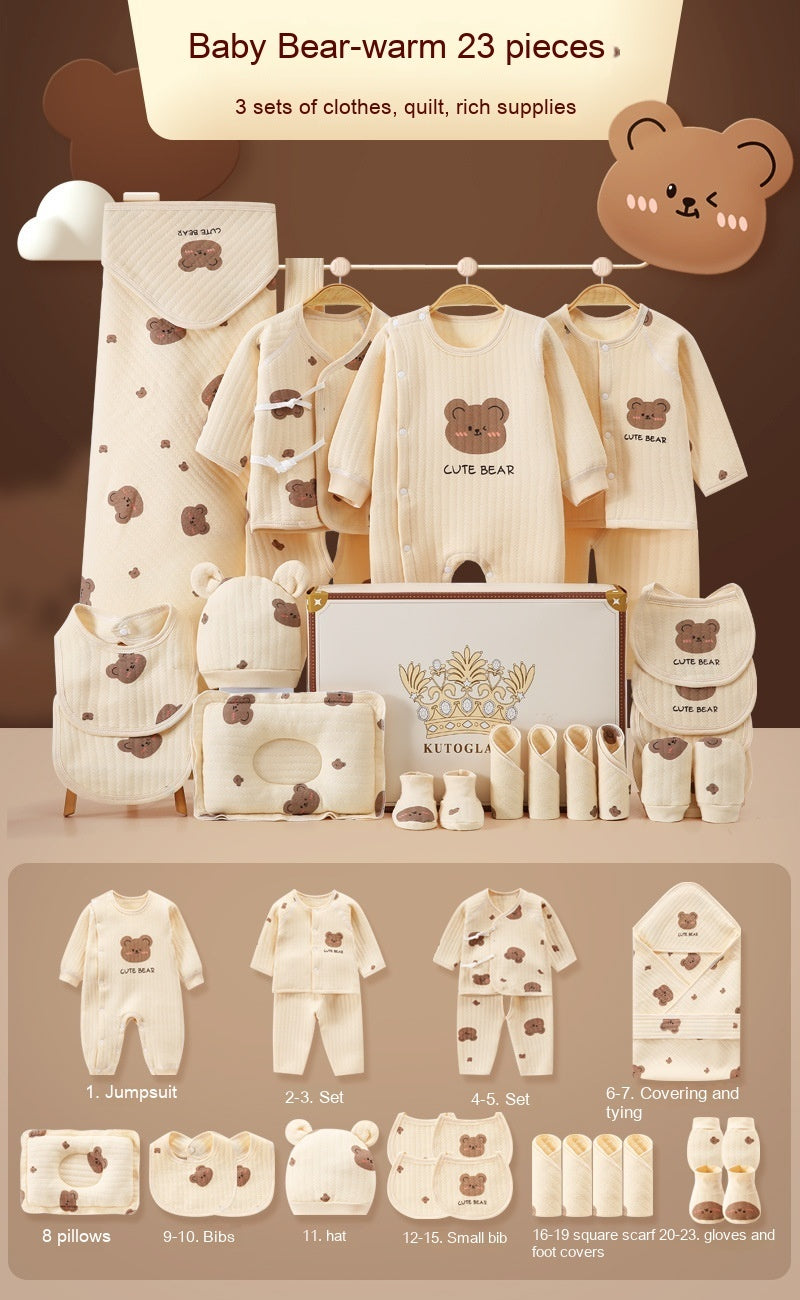 Set Ropa Recién Nacido Algodón Puro - Regalo Bebé Luna Llena - Huellitas de Vida