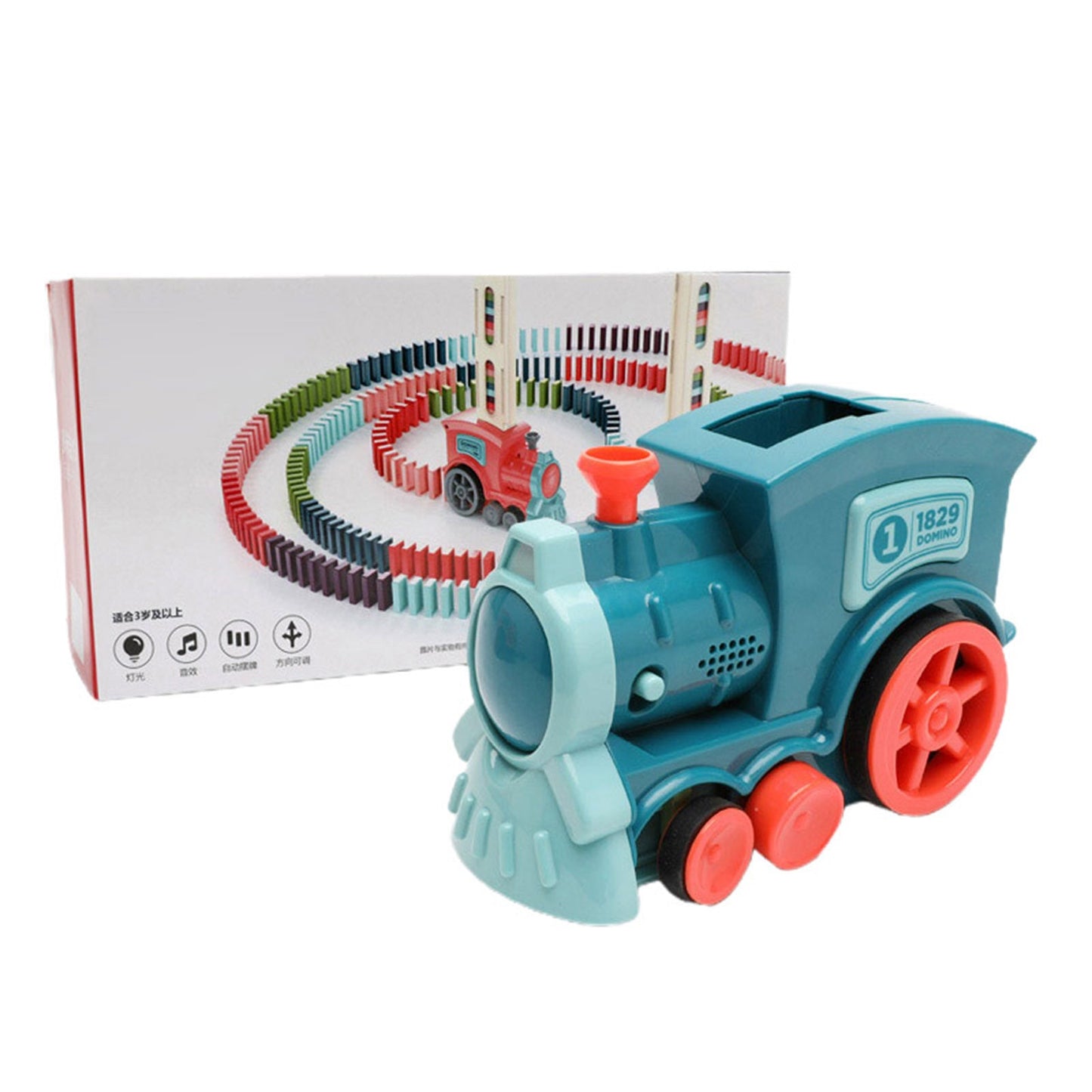 Tren Puzzle de Madera Educativo - Juguete Didáctico para Niños - Huellitas de Vida