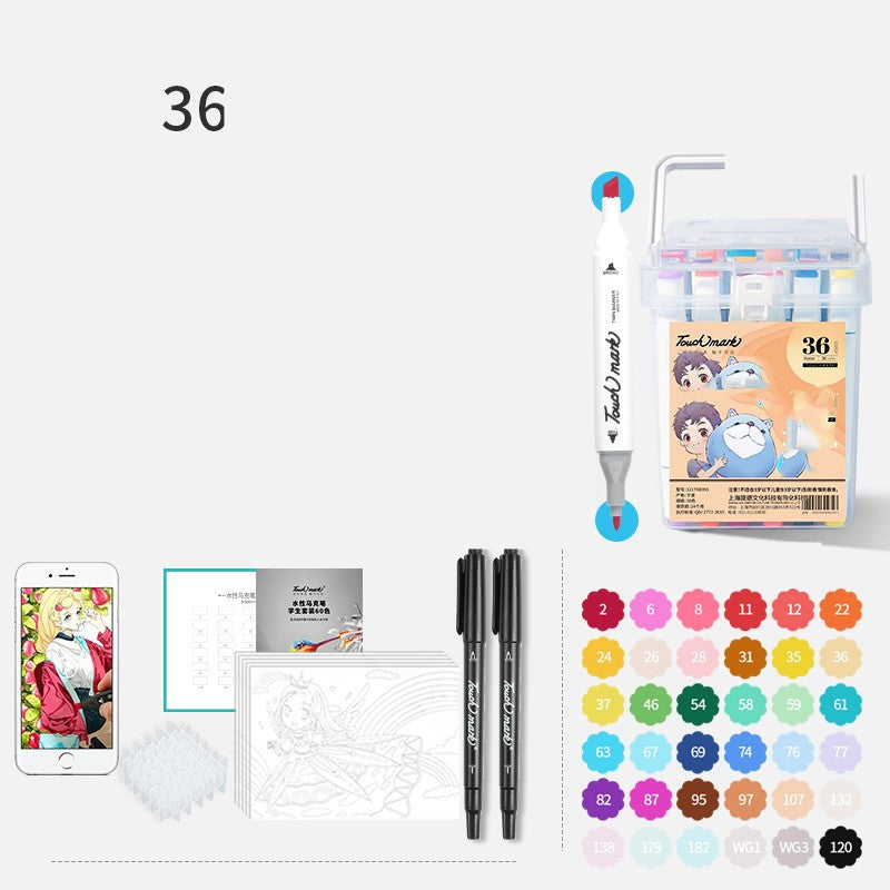 Set Rotuladores Acuarela Vuelta al Cole - Kit Artístico para Niños y Estudiantes - Huellitas de Vida