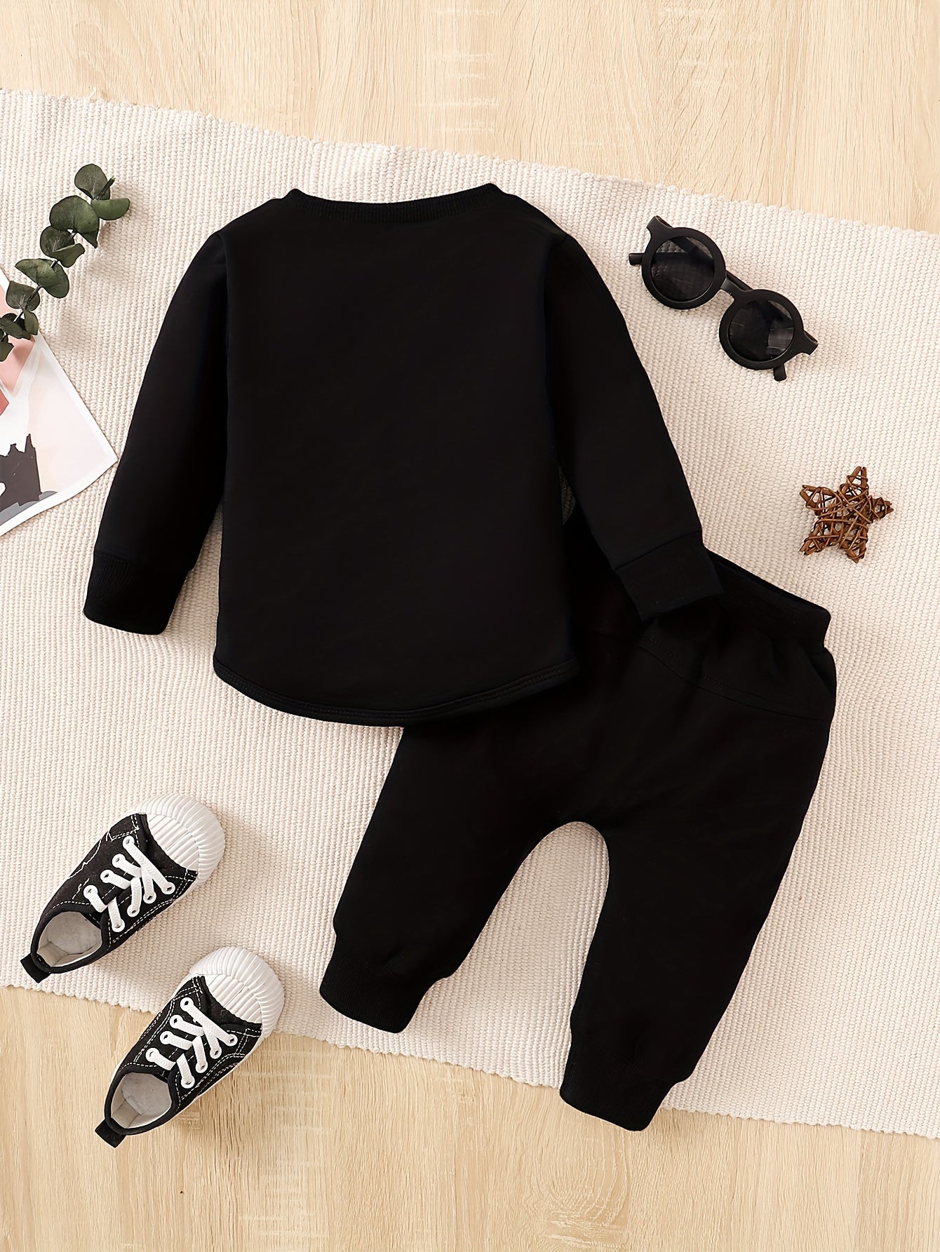 Conjunto Bebé Niño Manga Larga - Sudadera Bolsillo Pantalón Rayas Ropa Cómoda Casual - Huellitas de Vida