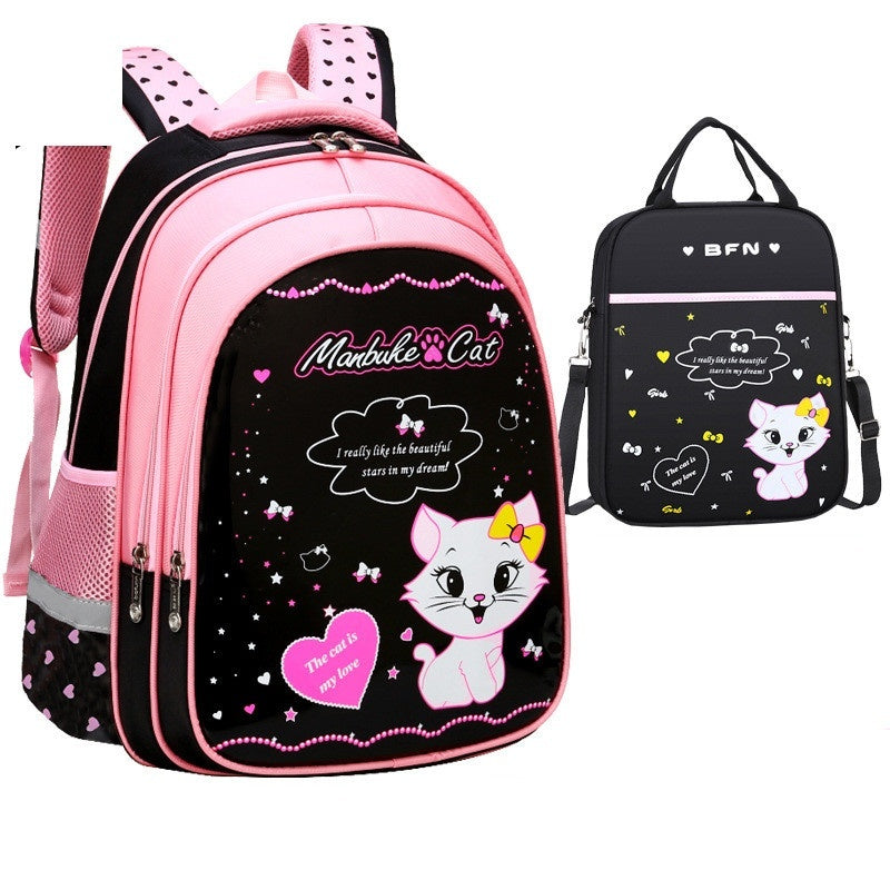 Mochila Escolar Infantil Gatito Vuelta al Cole - Diseño Adorable para Niños - Huellitas de Vida