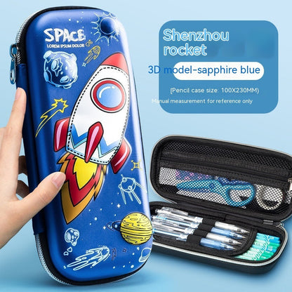 Estuche Escolar 3D Gran Capacidad Vuelta al Cole - Organizador Cartoon para Niños - Huellitas de Vida