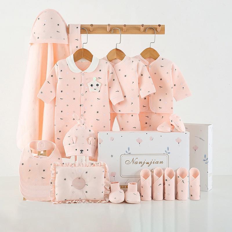 Conjunto Ropa Fina Recién Nacido - Caja Regalo 24 Piezas Bebé - Huellitas de Vida