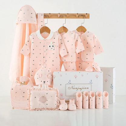 Conjunto Ropa Fina Recién Nacido - Caja Regalo 24 Piezas Bebé - Huellitas de Vida