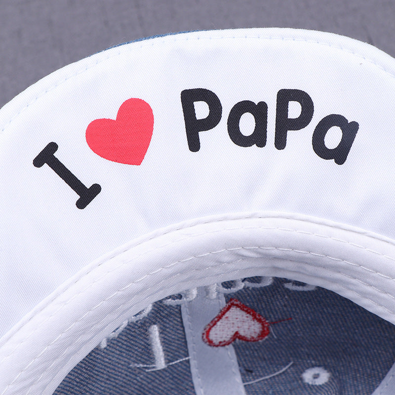 Sombrero Sol Bebé Bordado - Gorro Protección Solar Infantil Love - Huellitas de Vida