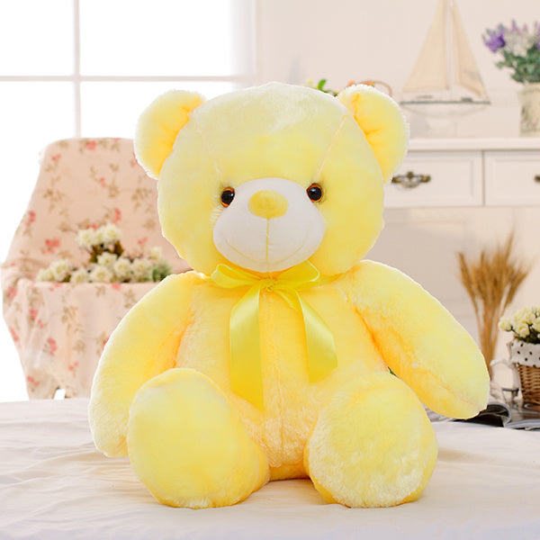 Osito Peluche LED Luminoso - Juguete Sensorial con Luces de Colores | Huellitas de Vida - Huellitas de Vida