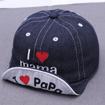 Sombrero Sol Bebé Bordado - Gorro Protección Solar Infantil Love - Huellitas de Vida