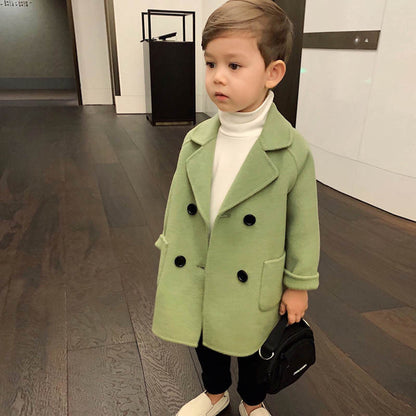 Abrigo Otoño Invierno Niños - Chaqueta Cálida Infantil Resistente Viento Cómoda Negra - Huellitas de Vida