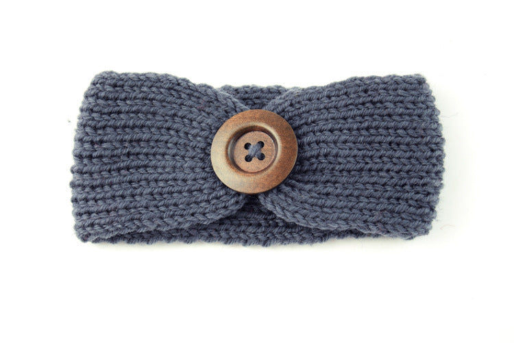 Diadema Bebé Lana Tejida a Mano - Accesorio Pelo Suave y Cómodo - Huellitas de Vida