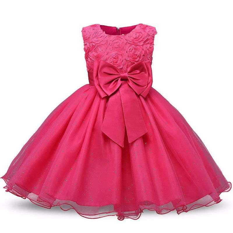 Vestido Princesa Tutú Niñas - Vestido Fiesta Boda Cumpleaños - Huellitas de Vida