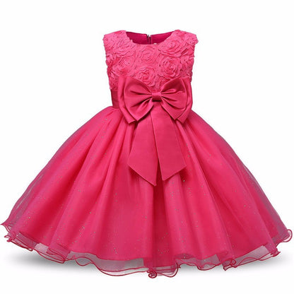 Vestido Princesa Tutú Niñas - Vestido Fiesta Boda Cumpleaños - Huellitas de Vida