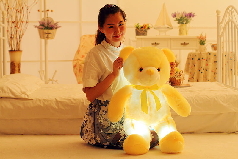 Osito Peluche LED Luminoso - Juguete Sensorial con Luces de Colores | Huellitas de Vida - Huellitas de Vida