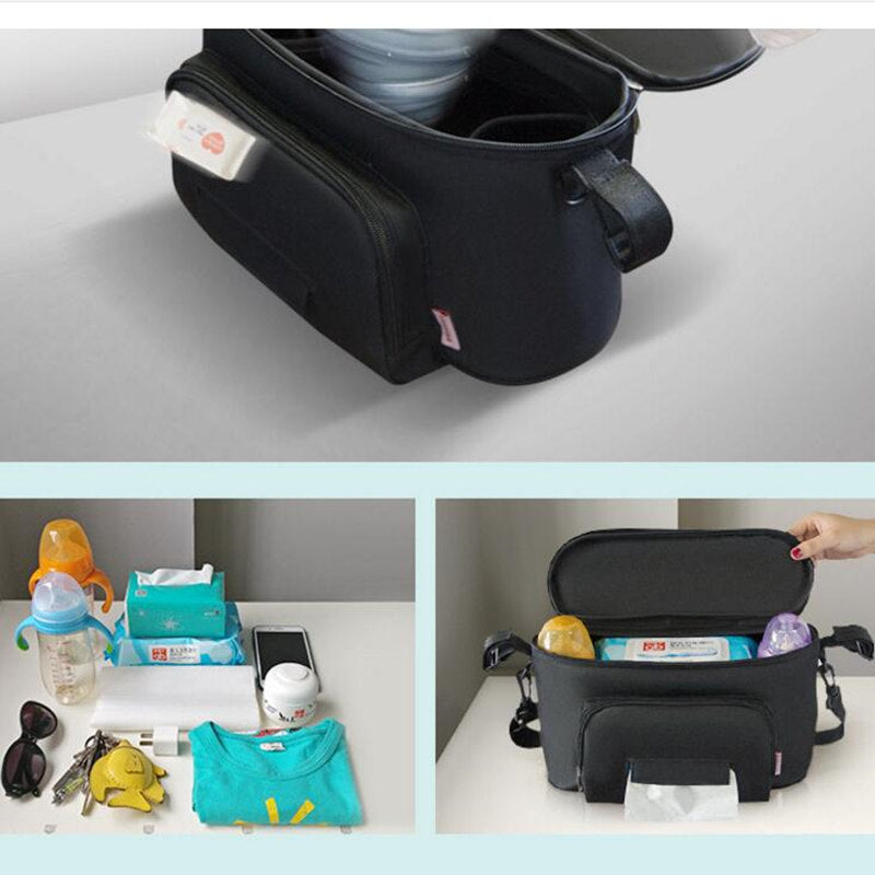 Bolsa Cochecito Bebé - Organizador Paseo Funcional y Práctico - Huellitas de Vida