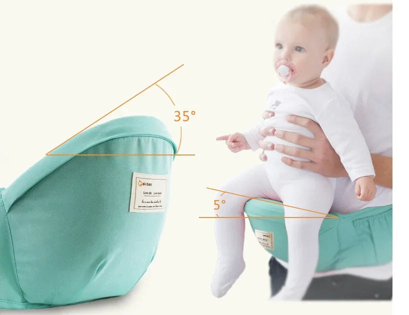 Portabebé Multifuncional Ergonómico - Cinturón de Cadera Cómodo - Huellitas de Vida