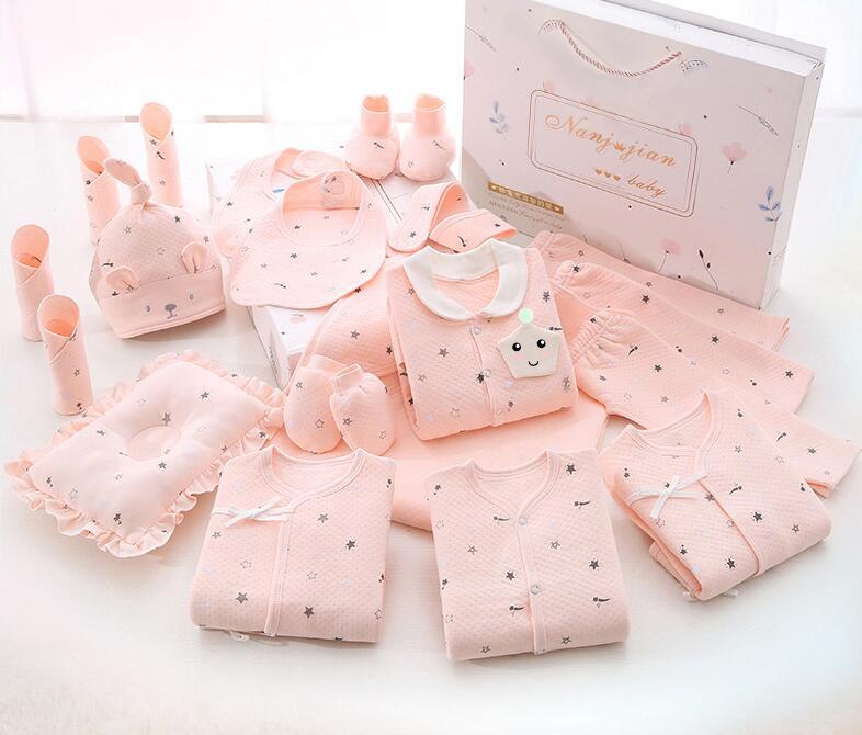 Conjunto Ropa Fina Recién Nacido - Caja Regalo 24 Piezas Bebé - Huellitas de Vida