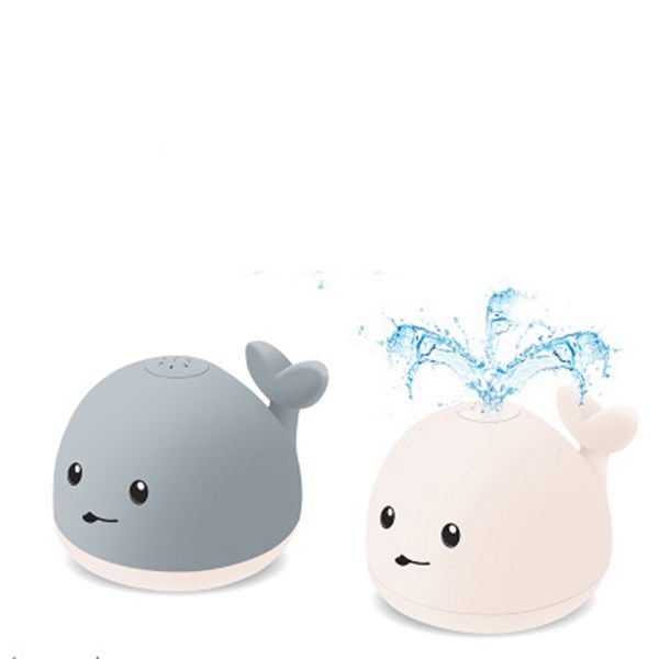 Juguete de Baño Ballena con Luces LED y Música - Rocía Agua y Flota - Huellitas de Vida