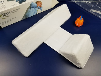 Almohada Posicionadora Bebé - Cojín Lateral Descanso Seguro Recién Nacido - Huellitas de Vida