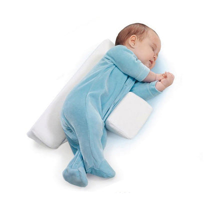 Almohada Posicionadora Bebé - Cojín Lateral Descanso Seguro Recién Nacido - Huellitas de Vida
