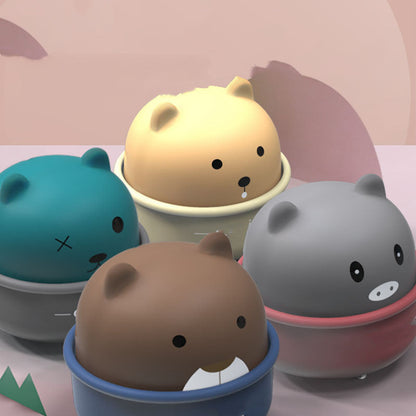 Mini Coche Juguete Bebé - Vehículos Cuerda Animales Divertidos - Huellitas de Vida