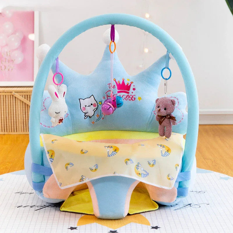 Sofá de Apoyo para Bebés - Silla de Aprendizaje Suave y Lavable - Huellitas de Vida