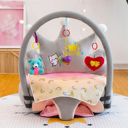 Sofá de Apoyo para Bebés - Silla de Aprendizaje Suave y Lavable - Huellitas de Vida