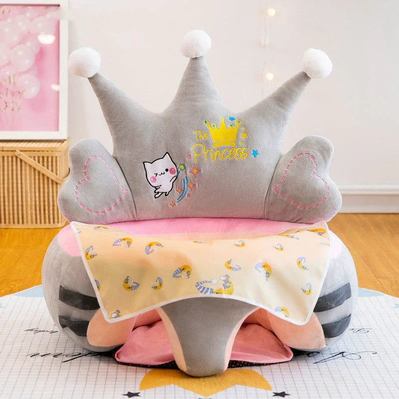 Sofá de Apoyo para Bebés - Silla de Aprendizaje Suave y Lavable - Huellitas de Vida