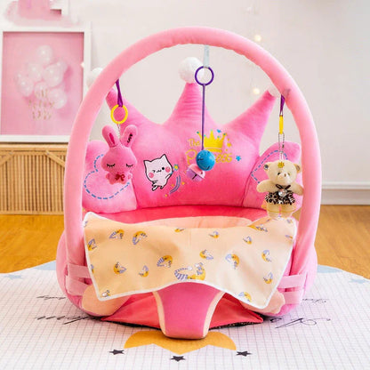 Sofá de Apoyo para Bebés - Silla de Aprendizaje Suave y Lavable - Huellitas de Vida