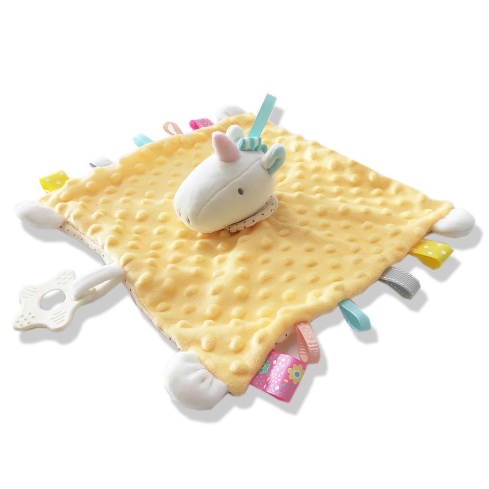 Manta Apego Bebé Animales - Peluche Consolador Suave Infantil - Huellitas de Vida